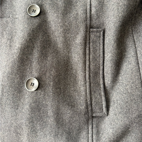 Kenneth Cole Reaction Charcoal Pea Coat - Picture 6 of 7
